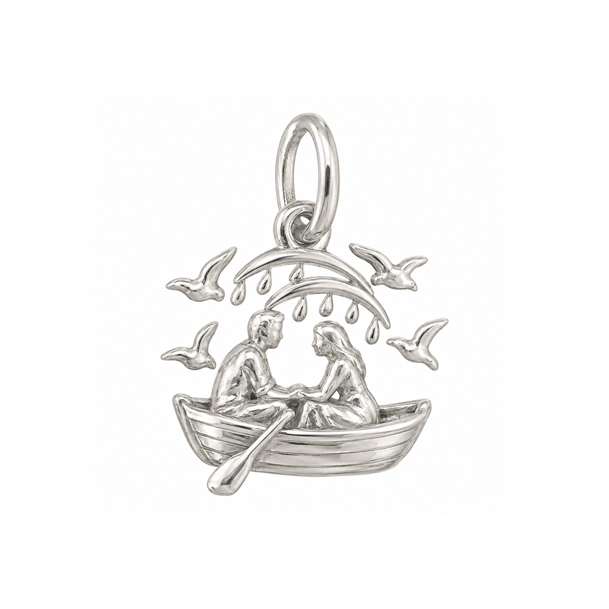 Lovers in a Rainy Boat Charm — Silver — 50-works-silver-20260916-95