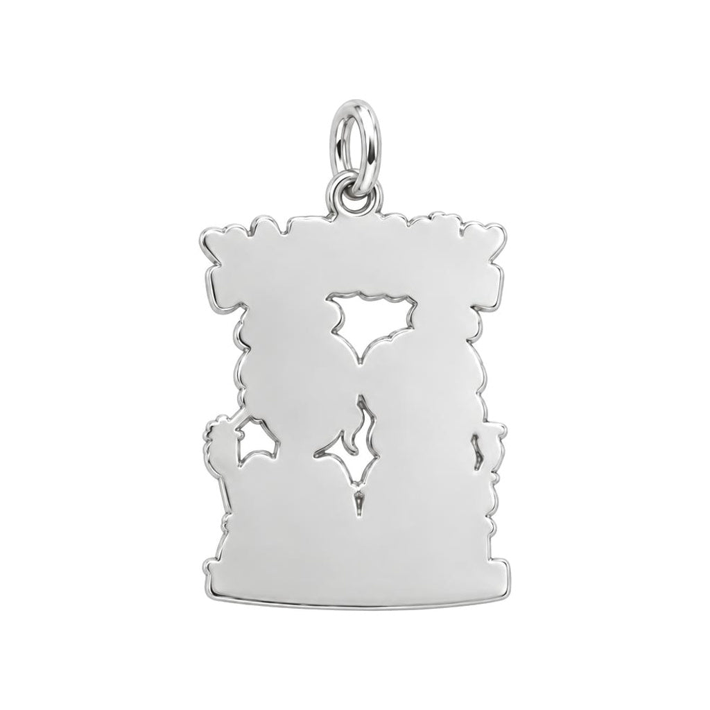 Loyal Bestie Humor Charm Bracelet – Personalized Best Friend Gift – back of the charm, engraving area