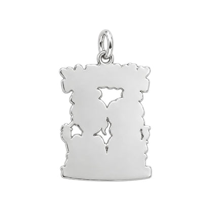 Loyal Bestie Humor Charm Bracelet – Personalized Best Friend Gift – back of the charm, engraving area