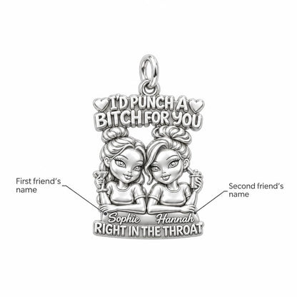 Loyal Bestie Humor Charm Bracelet – Personalized Best Friend Gift – personalization guide