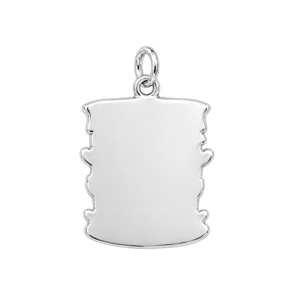 Loyal Bestie Wine Night Charm Necklace Set – back of the charm, engraving area