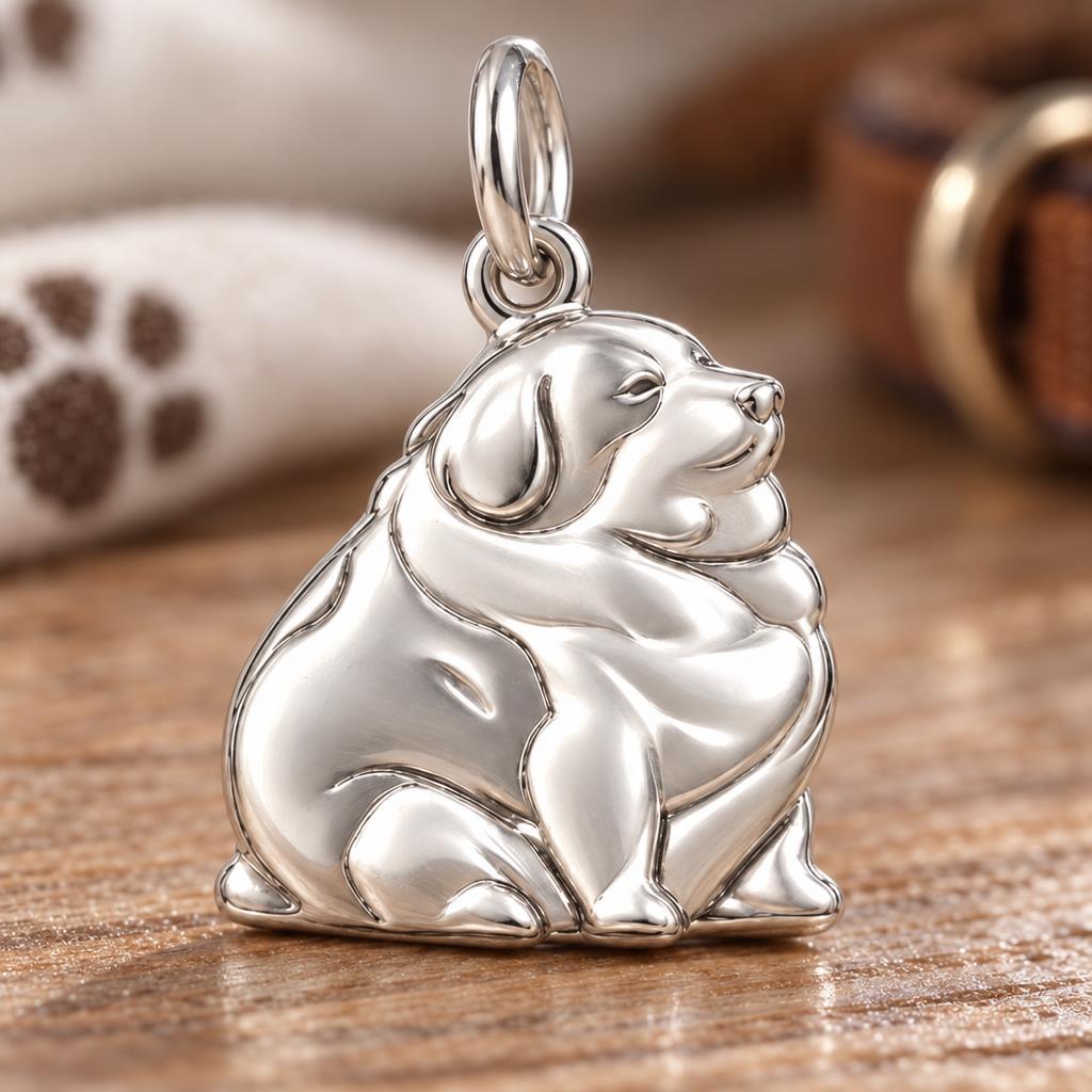 Loyal Companion Golden Retriever Charm and Polyester Cord Bracelet Set