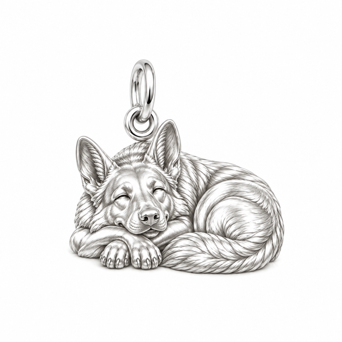 Loyal Guardian German Shepherd Expression Charm Bracelet – Personalized Dog Mom Gift