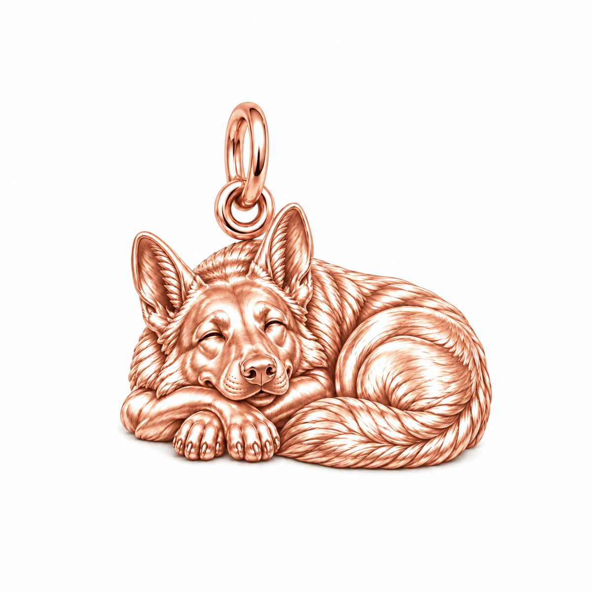 Loyal Guardian German Shepherd Expression Charm Bracelet – Personalized Dog Mom Gift