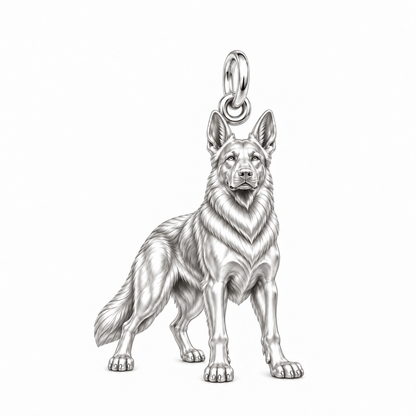 Loyal Guardian German Shepherd Expression Charm Bracelet – Personalized Dog Mom Gift