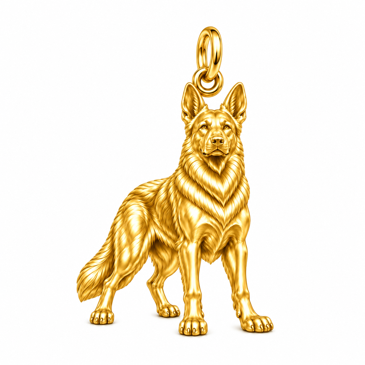 Loyal Guardian German Shepherd Expression Charm Bracelet – Personalized Dog Mom Gift