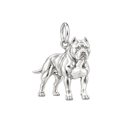 Loyal Guardian Pit Bull Charm Bracelet – Personalized Dog Mom Gift