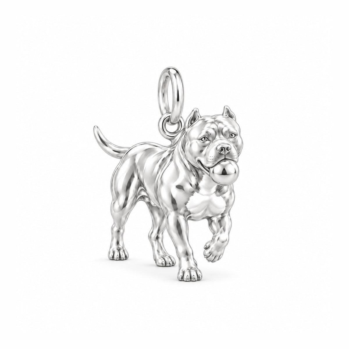 Loyal Guardian Pit Bull Charm Bracelet – Personalized Dog Mom Gift
