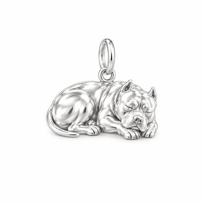 Loyal Guardian Pit Bull Charm Bracelet – Personalized Dog Mom Gift