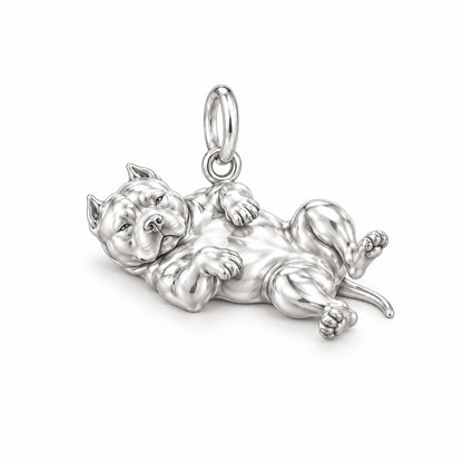 Loyal Guardian Pit Bull Charm Bracelet – Personalized Dog Mom Gift