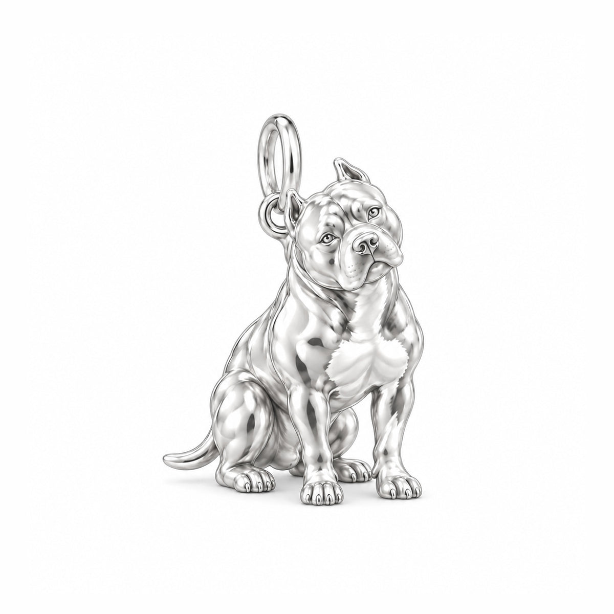Loyal Guardian Pit Bull Charm Bracelet – Personalized Dog Mom Gift