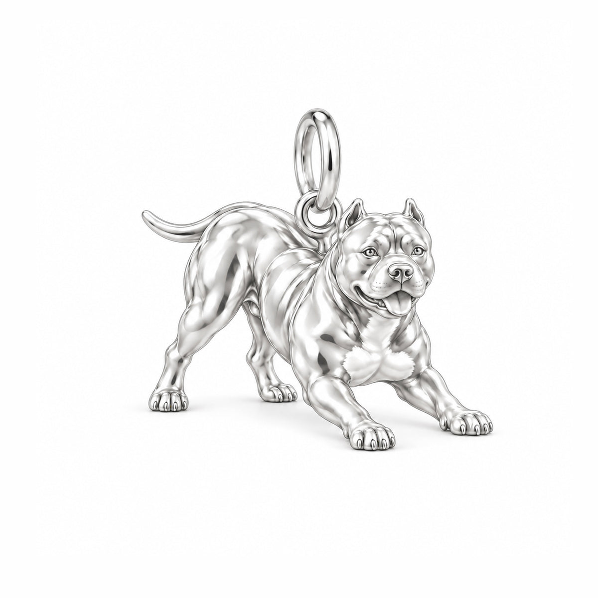 Loyal Guardian Pit Bull Charm Bracelet – Personalized Dog Mom Gift