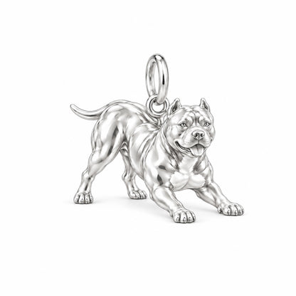 Loyal Guardian Pit Bull Charm Bracelet – Personalized Dog Mom Gift