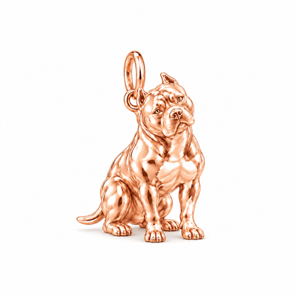 Loyal Guardian Pit Bull Charm Bracelet – Personalized Dog Mom Gift