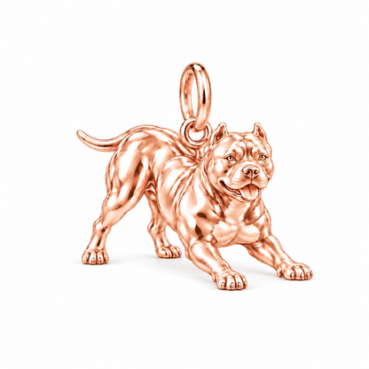 Loyal Guardian Pit Bull Charm Bracelet – Personalized Dog Mom Gift