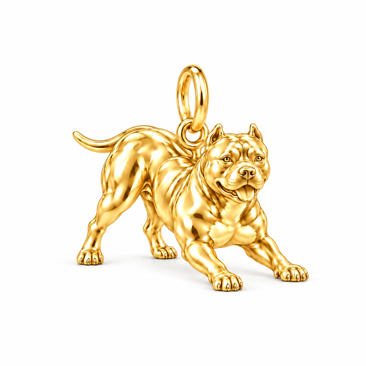 Loyal Guardian Pit Bull Charm Bracelet – Personalized Dog Mom Gift