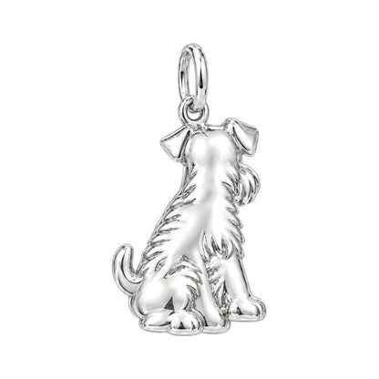 Loyal Schnauzer Spirit Charm Bracelet – back of the charm, engraving area