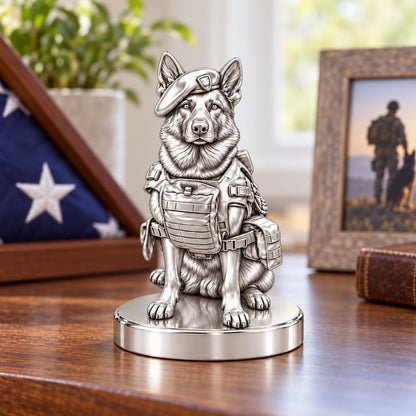 Loyal Service K9 Keepsake Plaque – worn / in use