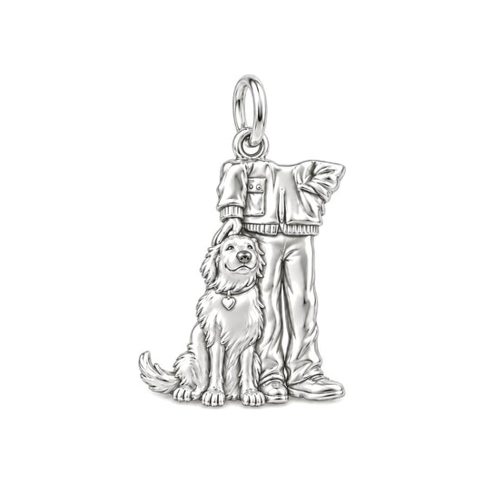 Loyal Sidekick Charm and Polyester Cord Bracelet Set