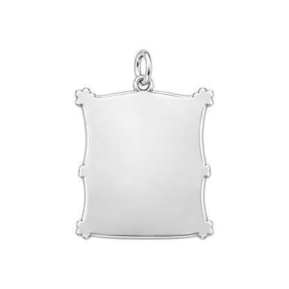 Lucky Bestie Duo Charm Bracelet – Personalized Friend Gift – back of the charm, engraving area