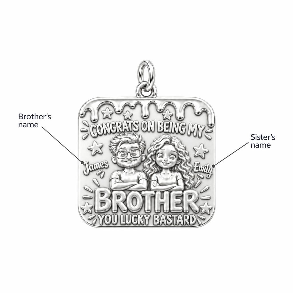 Lucky Brother Celebration Charm Bracelet – Personalized Brother Gift – personalization guide