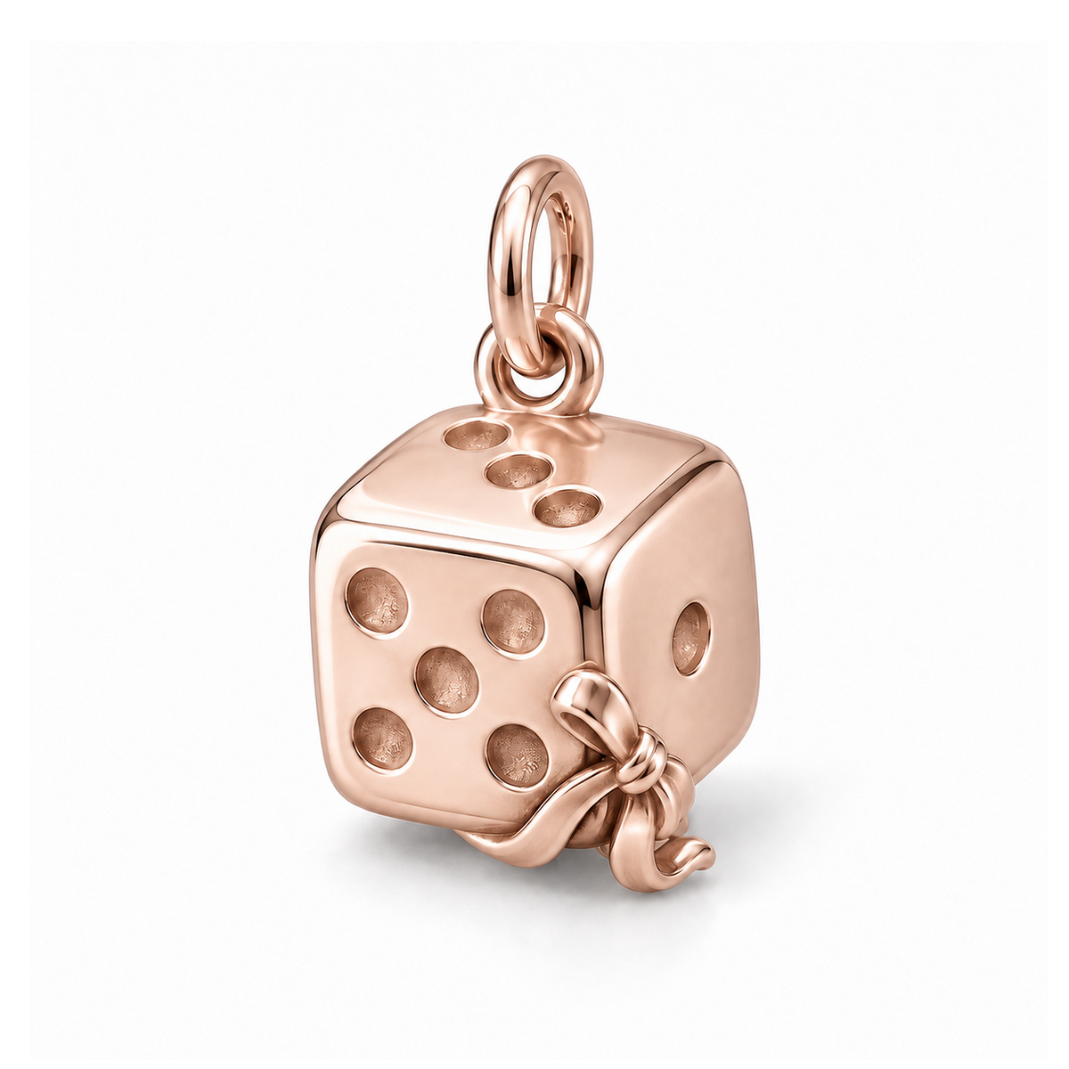 Lucky Die Charm — Rose Gold | charm-topics-remaining-444-2026-09-14 | topic-225