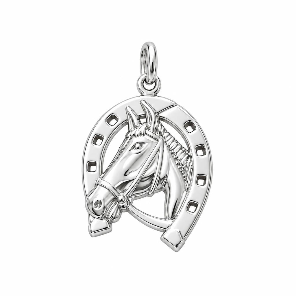 Lucky Gallop Horse Charm Bracelet – Personalized Horse Mom Gift – adjustable black cord bracelet, 14–24 cm