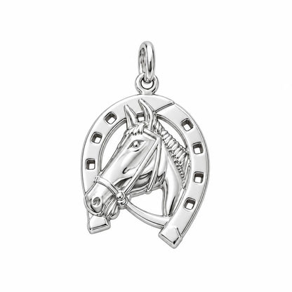 Lucky Gallop Horse Charm Bracelet – Personalized Horse Mom Gift – adjustable black cord bracelet, 14–24 cm