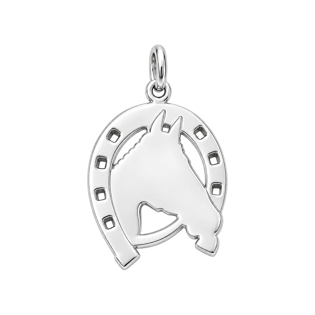 Lucky Gallop Horse Keepsake Plaque – back of the charm, engraving area