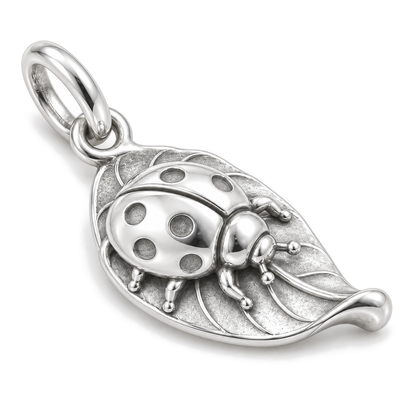 Lucky Ladybug Charm — Silver Super Macro | charm-topics-remaining-444-2026-09-14 | topic-221