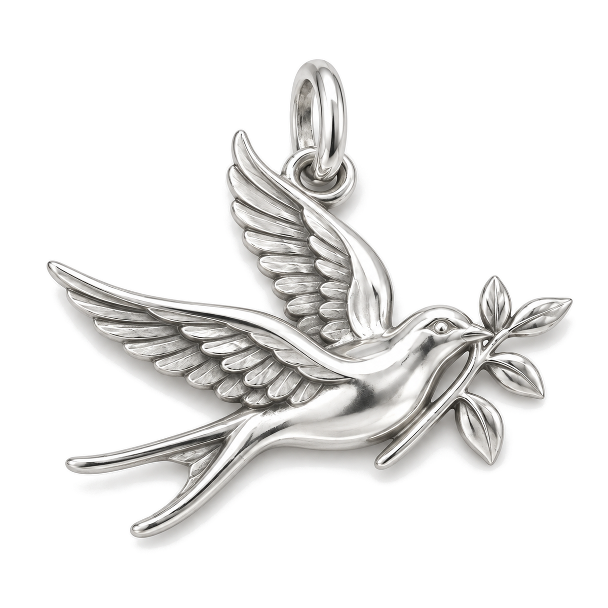 Lucky Swallow Charm — Silver Super Macro | charm-topics-remaining-444-2026-09-14 | topic-222