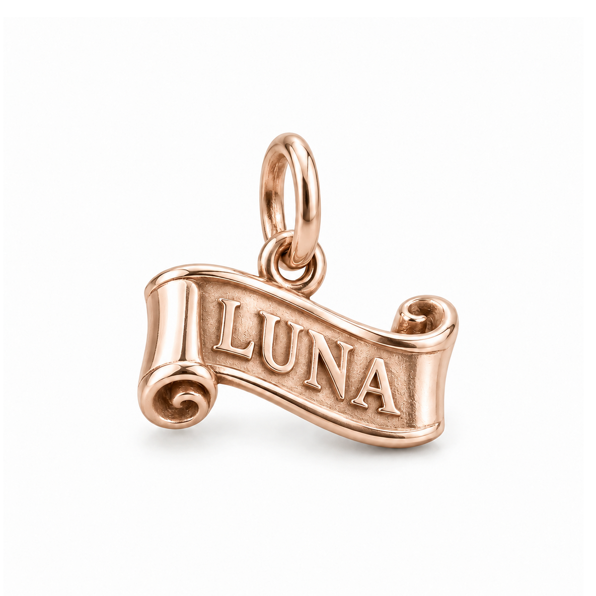 Luna Scroll Charm — Rose Gold | charm-topics-remaining-444-2026-09-14 | topic-336