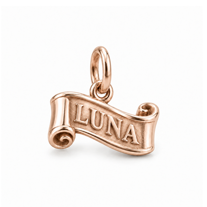 Luna Scroll Charm — Rose Gold | charm-topics-remaining-444-2026-09-14 | topic-336
