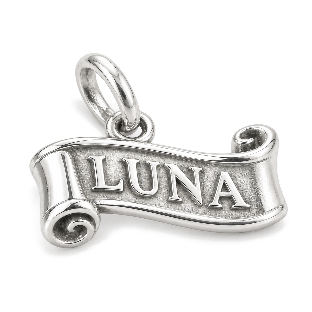 Luna Scroll Charm — Silver Super Macro | charm-topics-remaining-444-2026-09-14 | topic-336