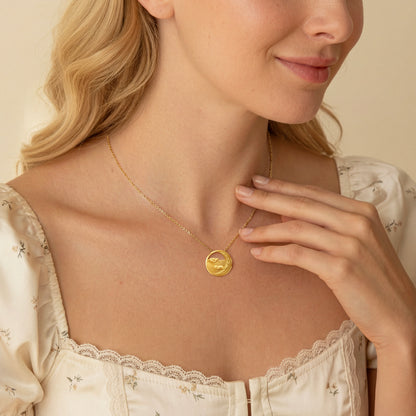SoulyShine Starry Slumber – Personalized Pet in The Moon Necklace