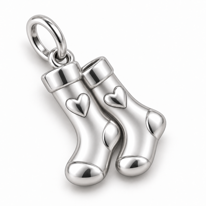 Nurse Compression Socks Dangle Charm | macro face-up oblique view | b8326a918eda972e725424abba2a7a0afd9f392fe6d1255f11118fbb8d8ccd28