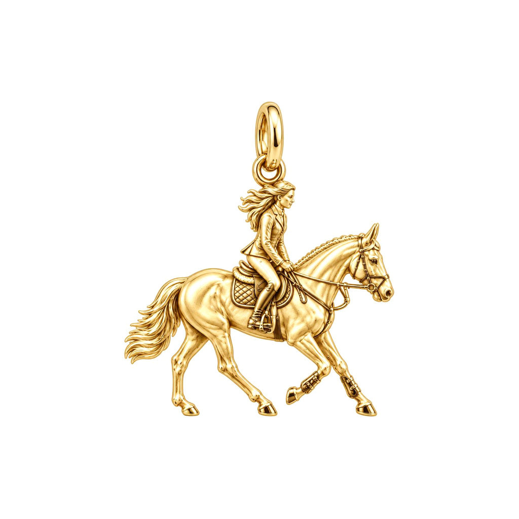 Made From Your Memories – Personalized Photo Charm – 18K gold charm, front view