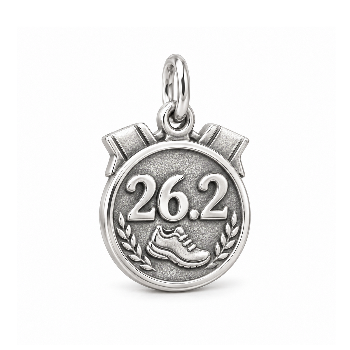 Marathon Finish Medal Charm — Silver | charm-topics-remaining-444-2026-09-14 | topic-245