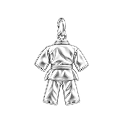 Martial Arts Gi Charm Bracelet – Personalized Student Gift – back of the charm, engraving area