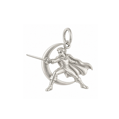 Masked Swordsman Charm — Silver — 50-works-silver-20260916-113