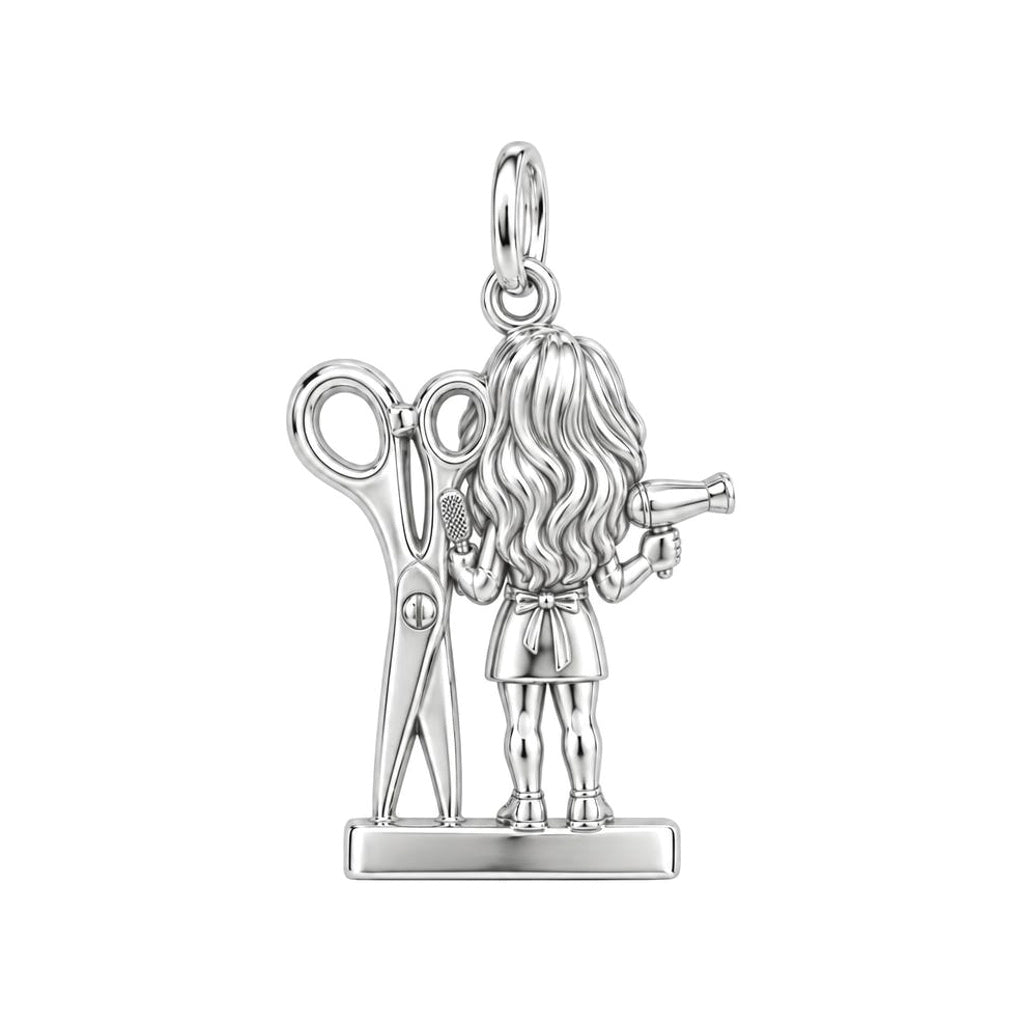 Master Stylist at Work Keepsake Plaque – back of the charm, engraving area
