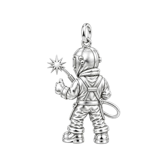 Master Welder Charm Bracelet – Personalized Welder Gift – back of the charm, engraving area
