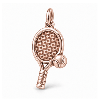 Match Point Tennis Charm — Rose Gold | charm-topics-remaining-444-2026-09-14 | topic-341