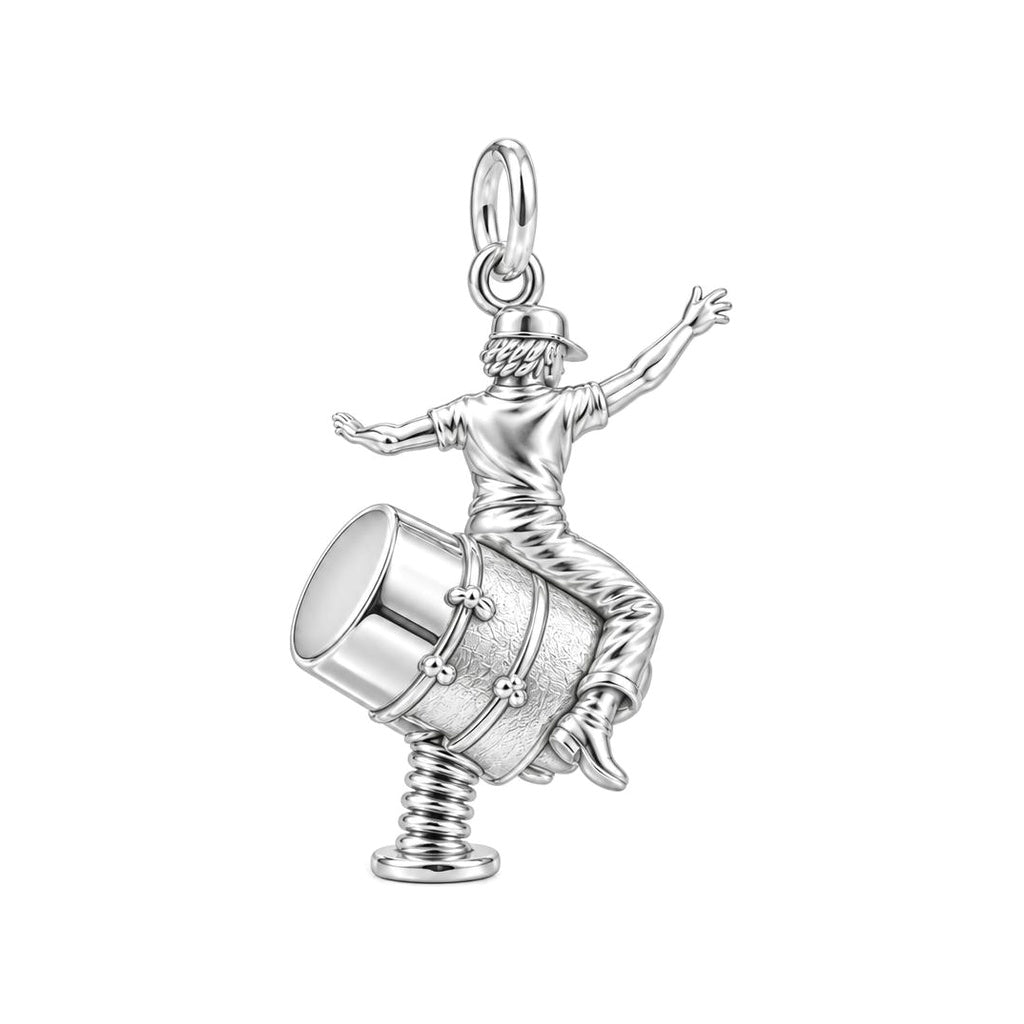 Mechanical Bull Rider Charm Bracelet – Personalized Fan Gift – back of the charm, engraving area