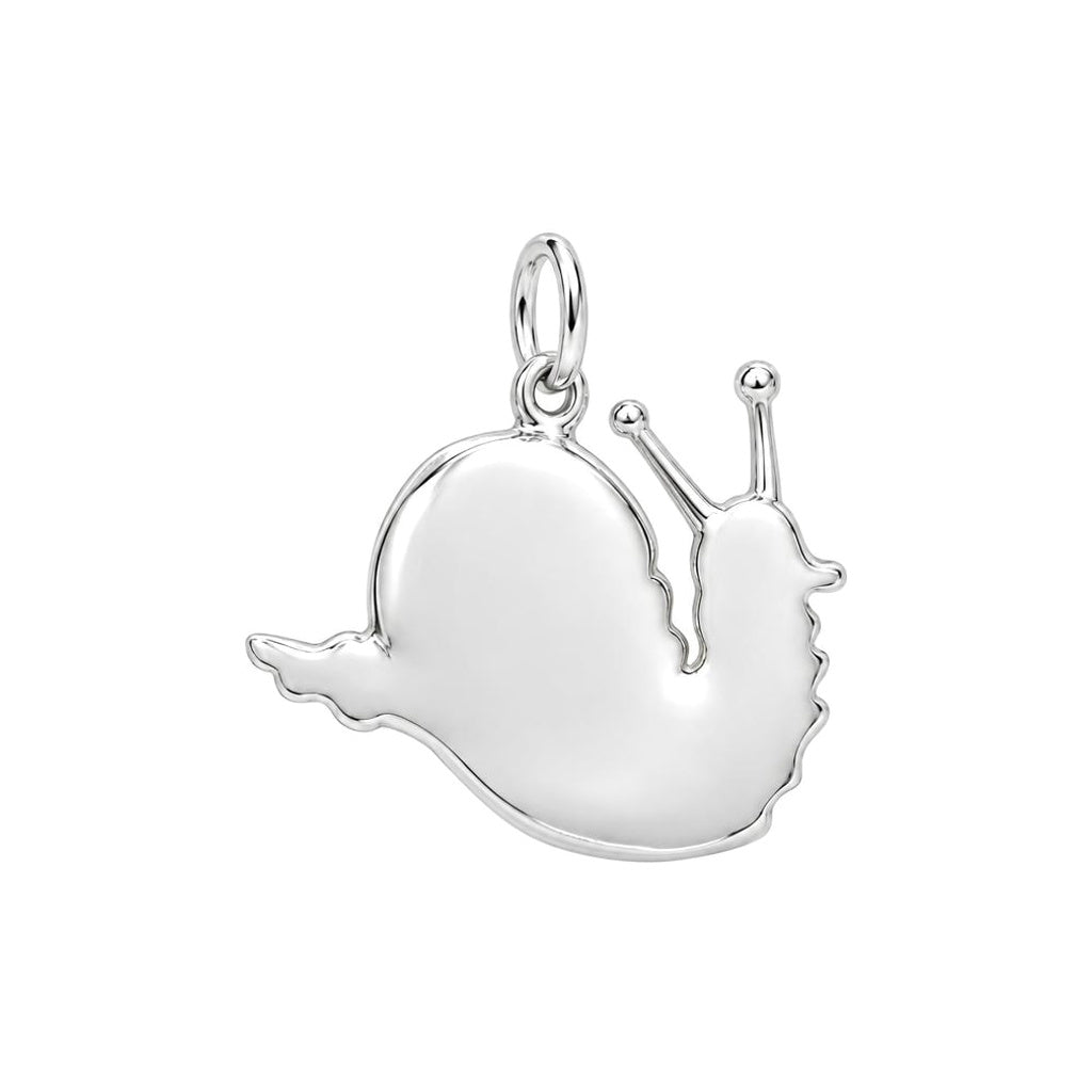 Memento Snail Shell Charm Bracelet – Personalized Nature Gift – back of the charm, engraving area