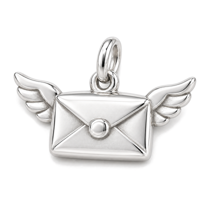 Message on Wings Charm — Silver Super Macro | charm-topics-remaining-444-2026-09-14 | topic-140