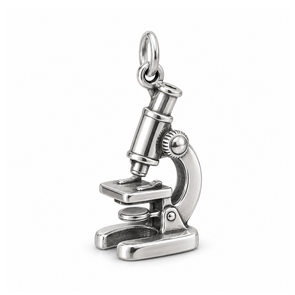 Microscope Charm — Silver | charm-topics-remaining-444-2026-09-14 | topic-192