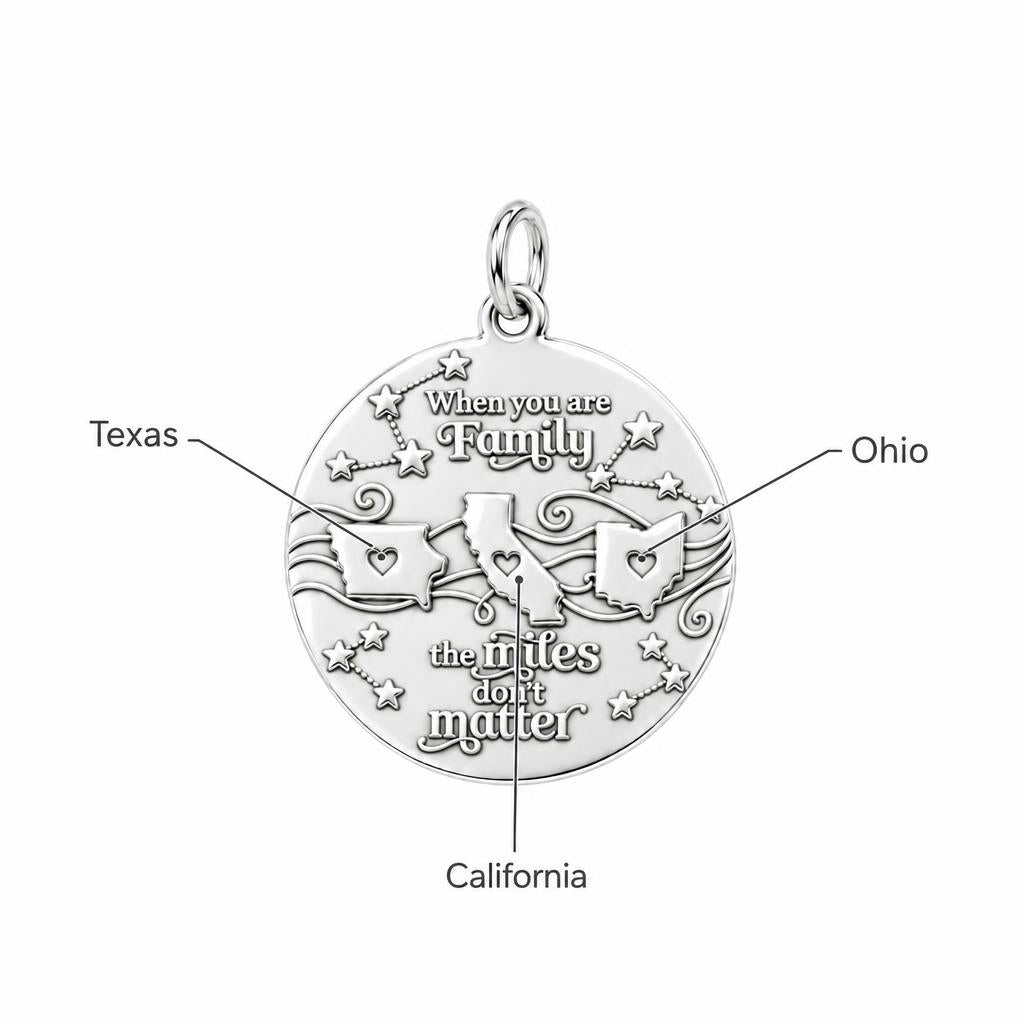 Miles Don't Matter Charm Bracelet – Personalized Family Gift – personalization guide