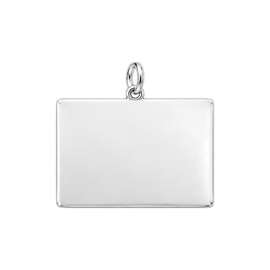 Mindful Energy Yoga Charm Bracelet – Personalized Yogi Gift – back of the charm, engraving area