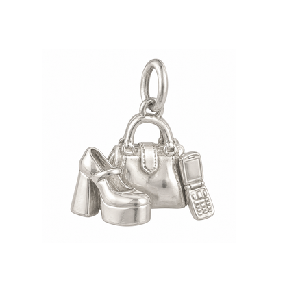 Mini Handbag and Platform Shoe Charm — Silver — 50-works-silver-20260916-154